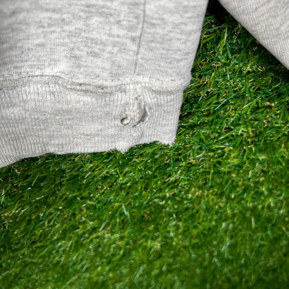Vintage AU Sportswear 1994 Wolf Graphic Quarter Zip Sweatshirt‎ Mens XL Gray USA - Picture 8 of 13